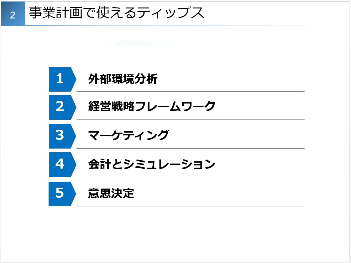 経営戦略のフレームワークとして事業計画で使えます 【戦略立案用】経営企画が事業計画作成で使っているテンプレ イメージ2