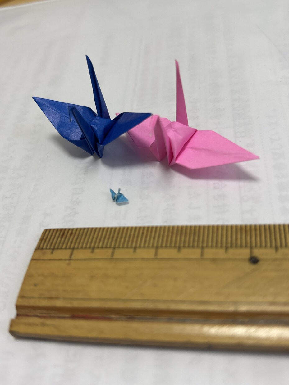 千羽鶴のお手伝いをします 時間が無いそこの貴方！最小7mmの紙で折れます‼️ イメージ1