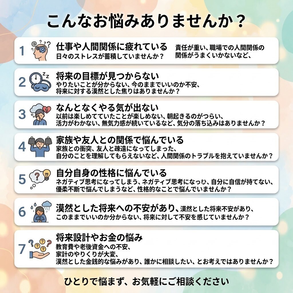 学生・社会人のお悩みを電話で丁寧に聞きます 夜も対応可。学生・社会人専門の聞き役です イメージ3