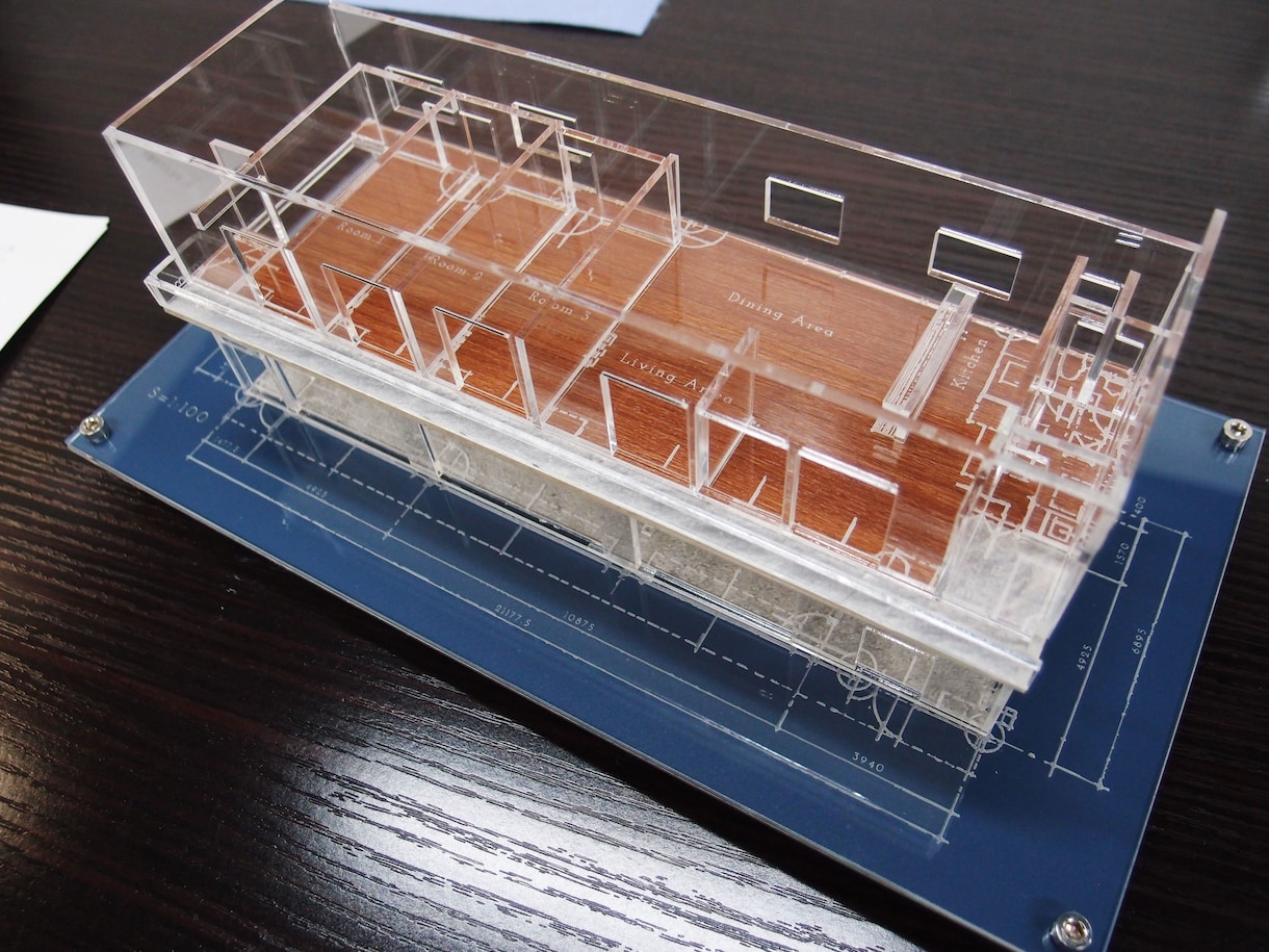 建築模型、製作します レーザーカッターで、木材やアクリルを自由自在に加工。 イメージ8