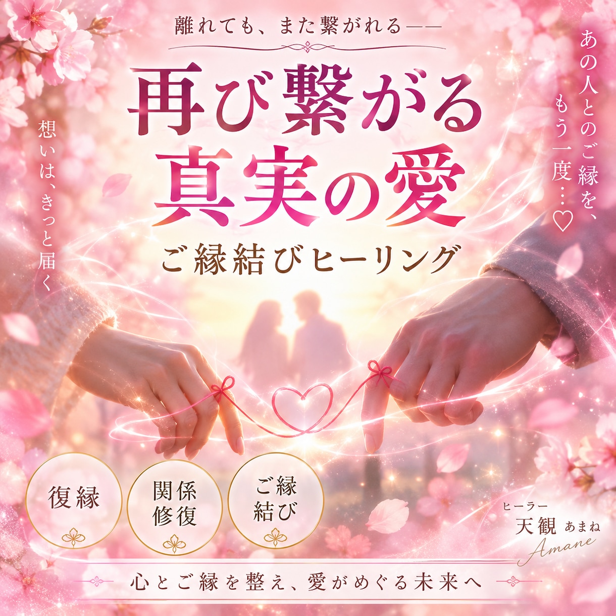 あの人じゃなきゃダメなんです…あの人を呼び戻します 復縁・ご縁結び専門家　あなただけの特別な一週間ヒーリング イメージ1