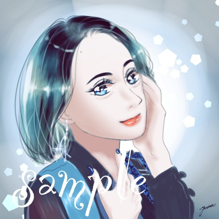 短納期★キラキラした世界観のSNSアイコン描きます アイコンを誰よりも目立たせたい!そんな方にオススメです♪ イメージ4