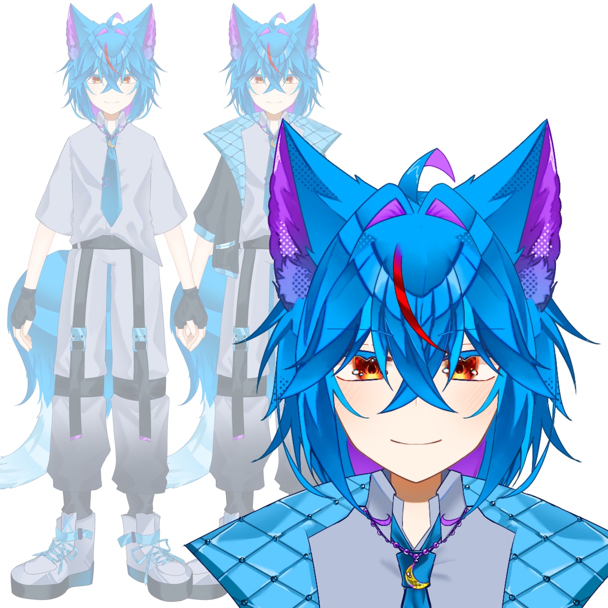 VTuberさん用のパーツ分けイラストを描きます 【初心者さん大歓迎】丁寧サポート×キラキライラスト制作！ イメージ3
