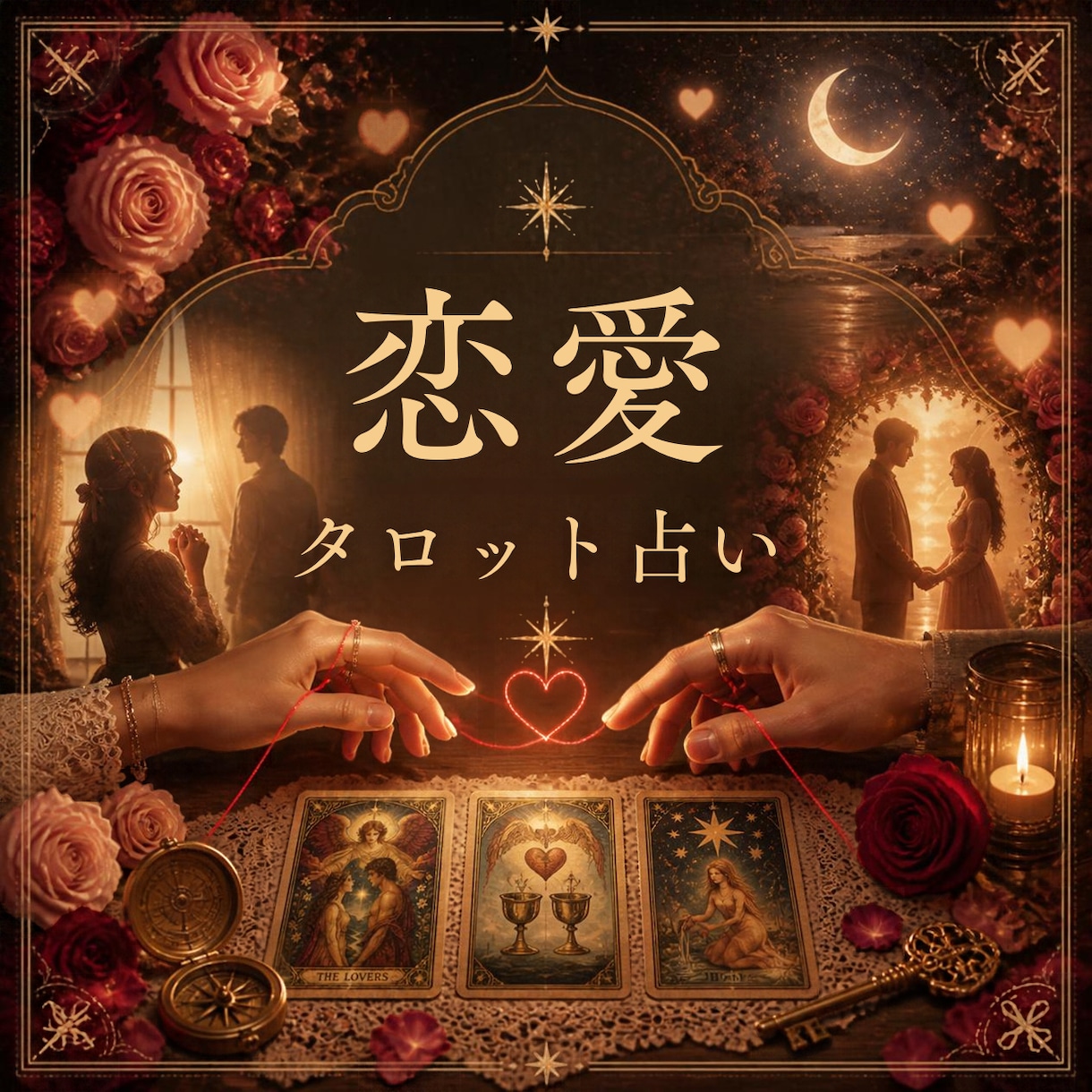 恋愛⭐︎あなたが抱える恋のもやもや…真実を占います 片想い/復縁/相性/未来/不倫/音信不通/相手の気持ちなど イメージ1