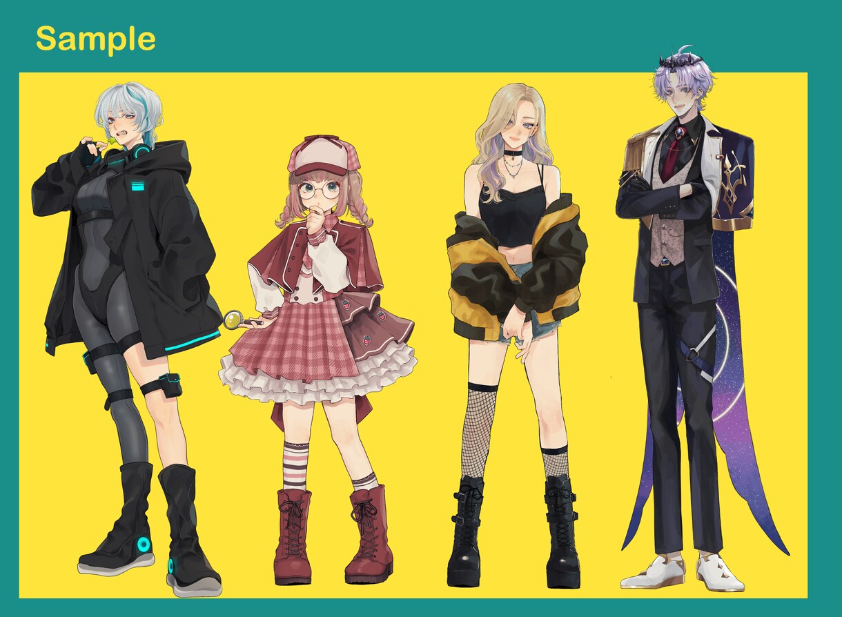 イラストやLive2Dモデルイラストなど対応します かわいい、かっこいい、おじさん！なんでもお申し付けください！ イメージ5