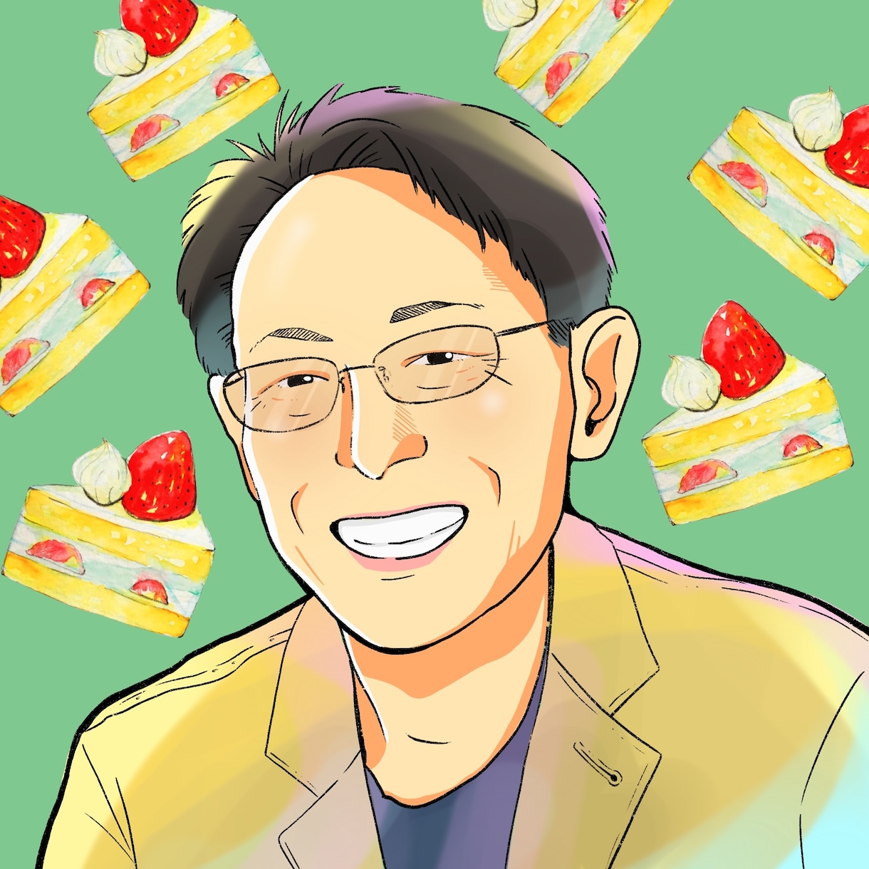 SNSアイコンイラストお描きします カラフルな”にじいろ”のイラストで癒しと元気をお届けします。 イメージ6