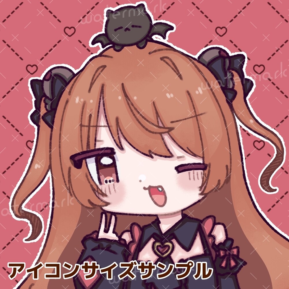 SNS用のアイコンなど作成します ゆるふわ、可愛いイラスト作成！ イメージ2