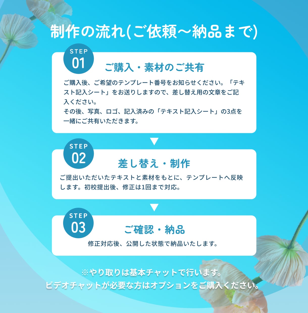 花屋専門 名刺代わりのホームページを作成します STUDIOでシングルページを作成いたします。 イメージ3