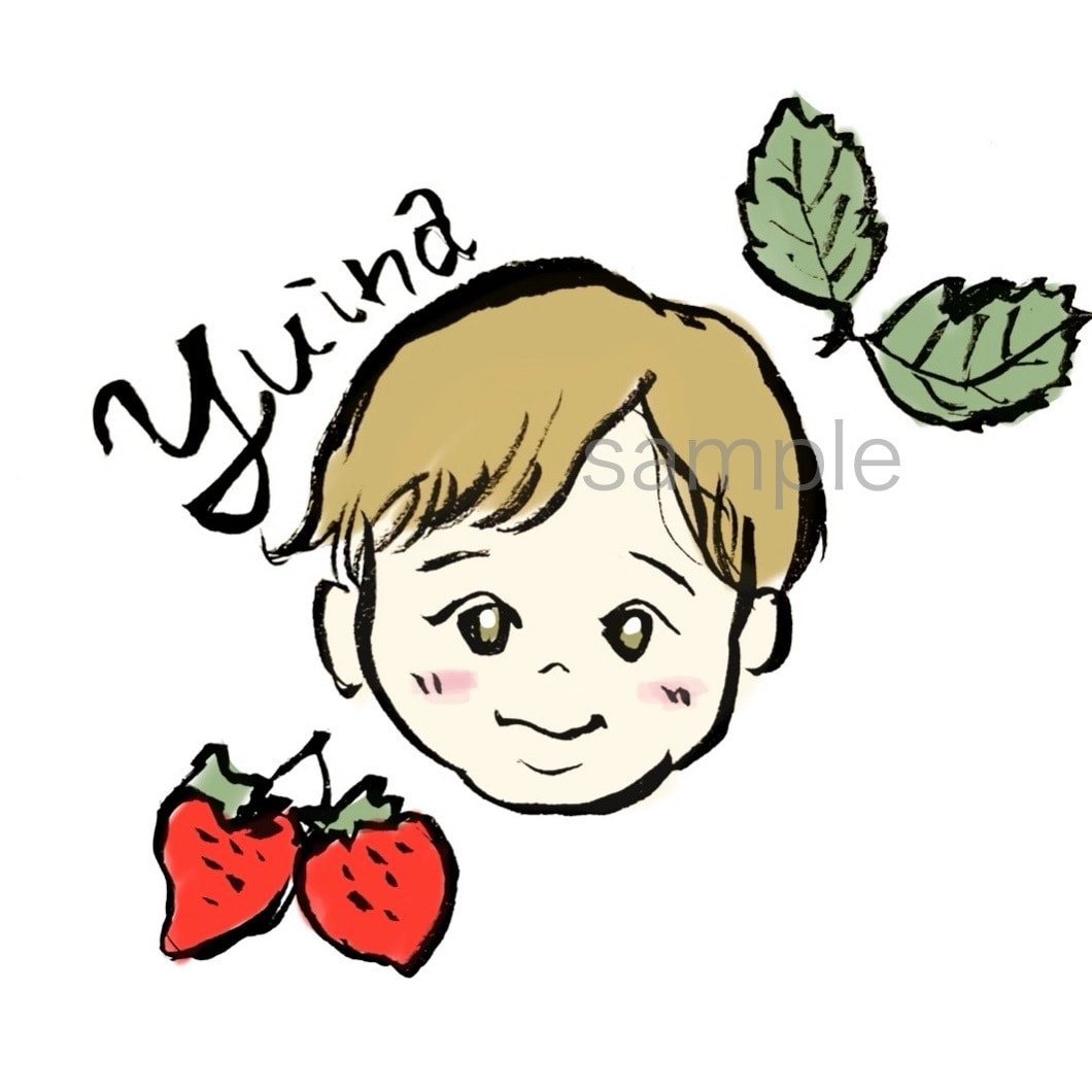 SNSアイコンや挿絵に♪可愛いイラストを描きます 毛筆でふんわり★手書き感あふれる個性的な似顔絵♪商用OK イメージ3