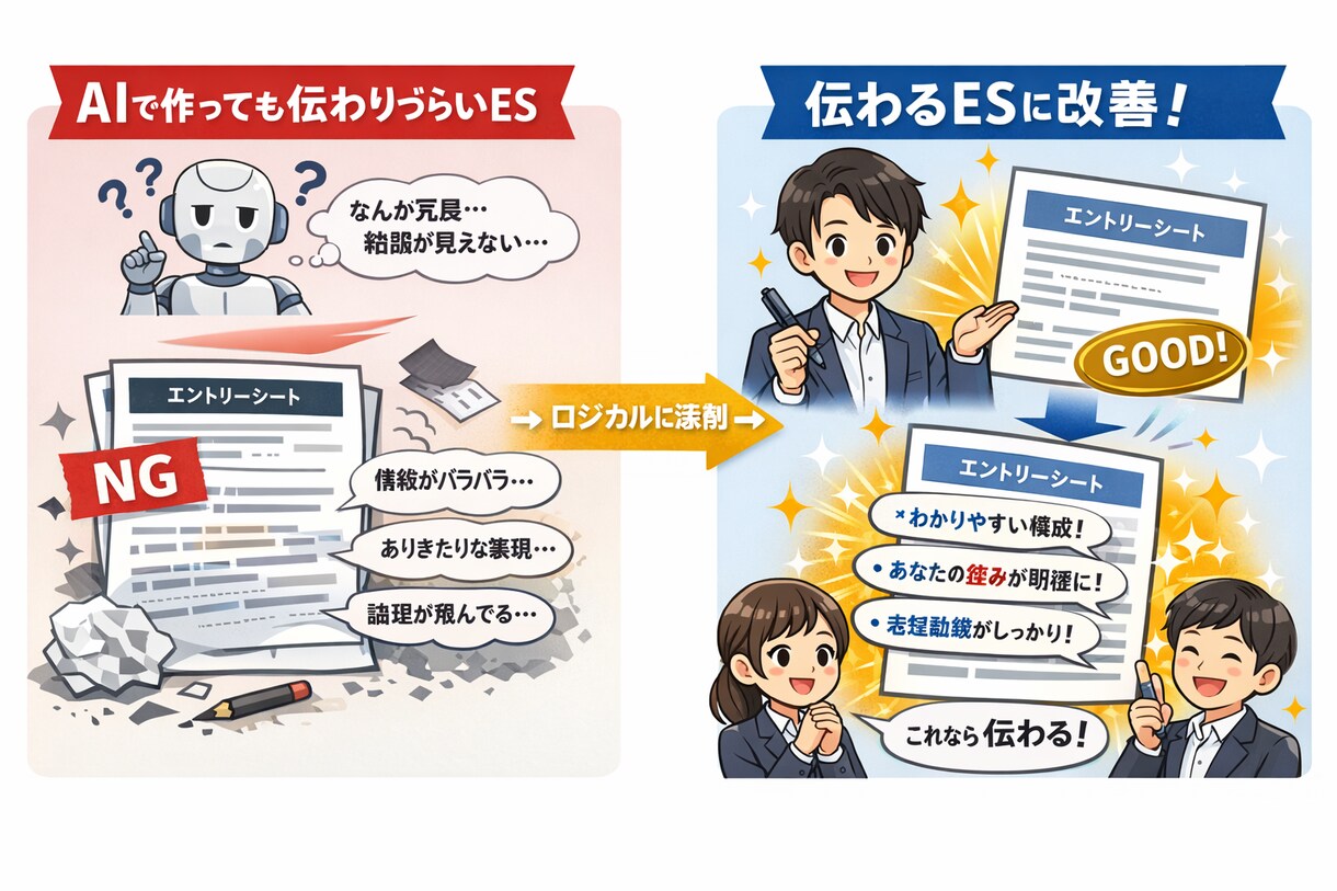 博士学生が「企業に落ちない！」ES作成をします AIを使っても通らない理由、分かっていますか？ イメージ1