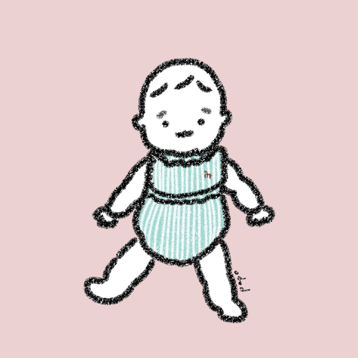 おこさまと思い出のお洋服を描きます 思い出のお洋服を、心に残る一枚の絵に。アイコン等にどうぞ！ イメージ1