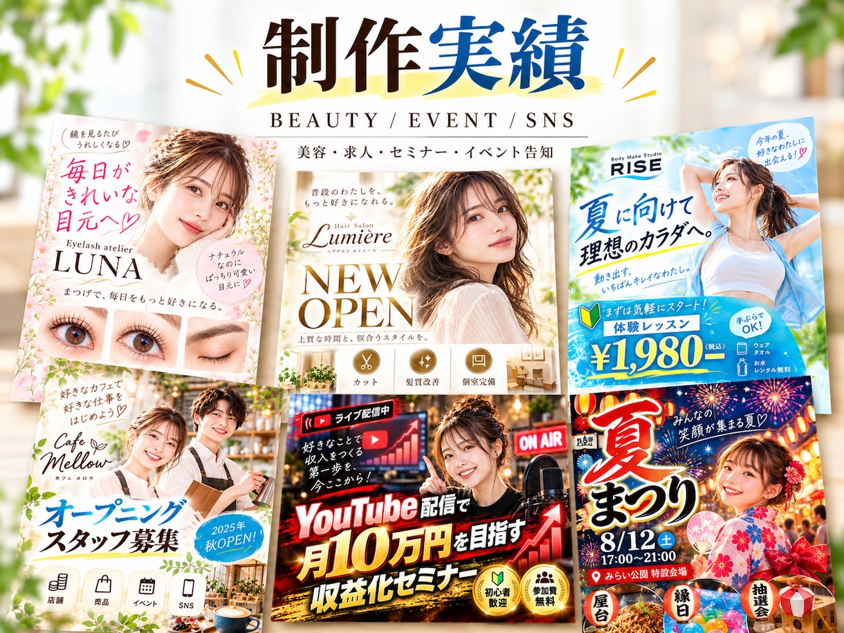 集客・販売につながるチラシ・フライヤーを制作します 店舗・商品・イベント告知に対応します イメージ4