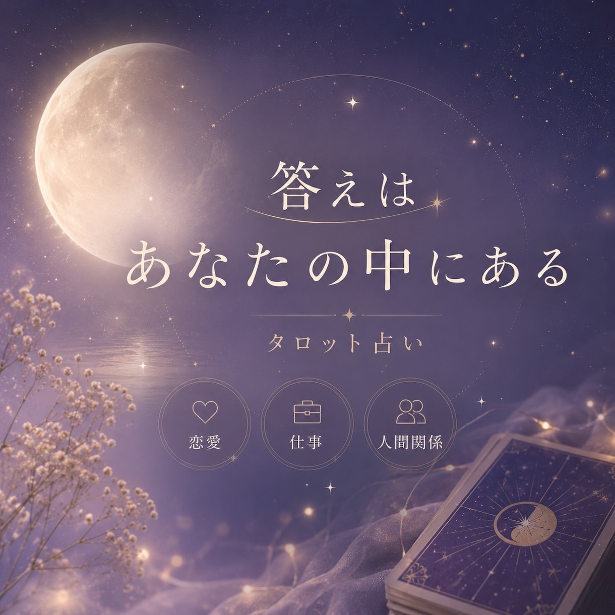 タロットで心のモヤモヤを整理します 感じてください。答えはあなたの中にあります。 イメージ1