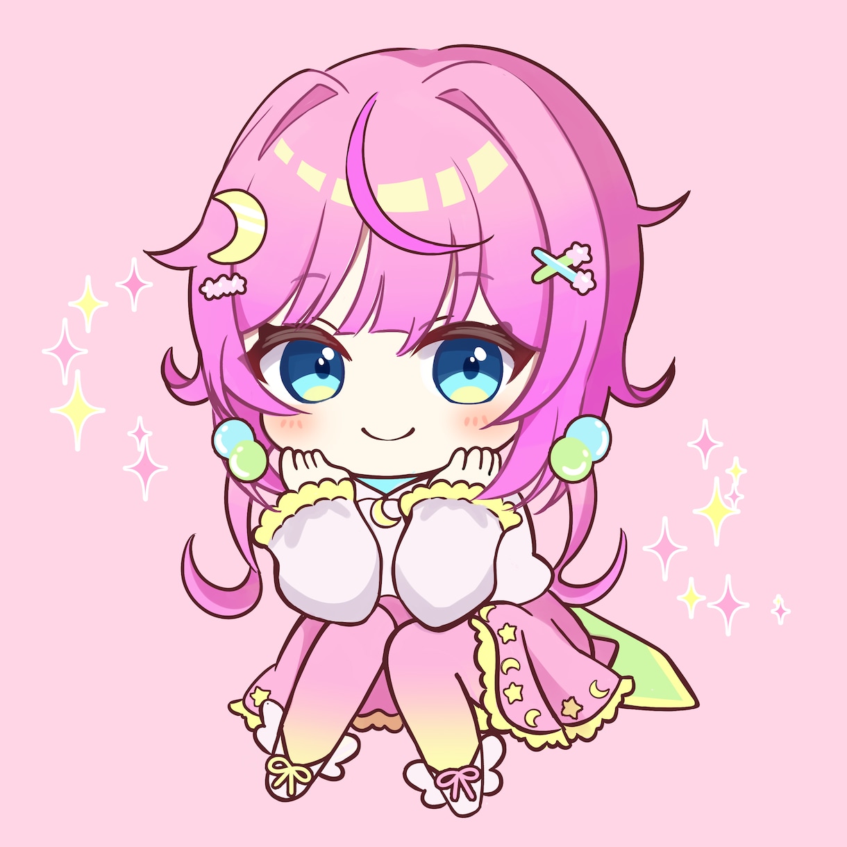 萌え系かわいいミニキャラお描きします ぷにっとしてかわいい！丁寧に作成します！ イメージ2