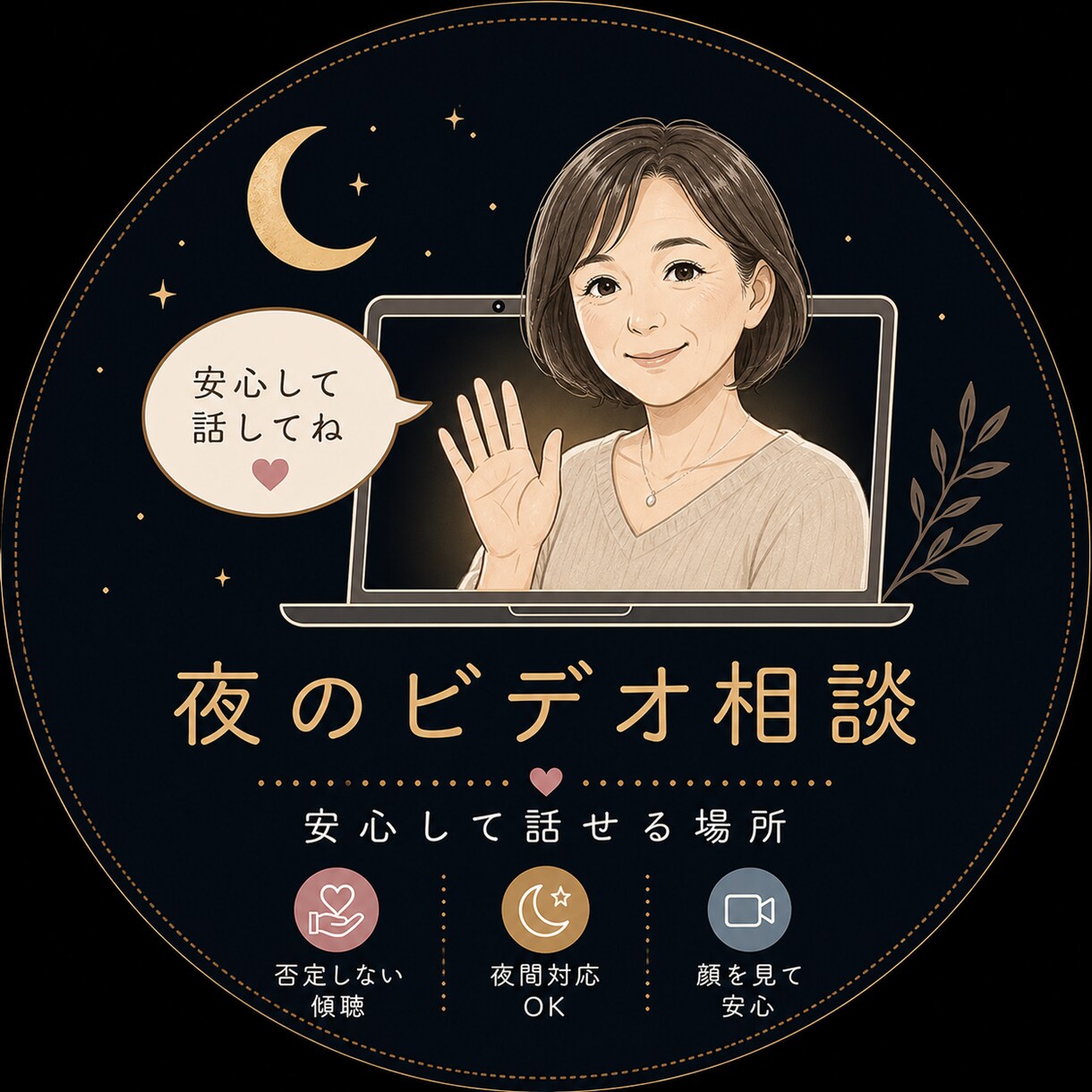 深夜OK!  ビデオ版・精神科看護師が受け止めます 夜になると不安や孤独が強くなる方、ひとりで抱えていませんか？ イメージ1