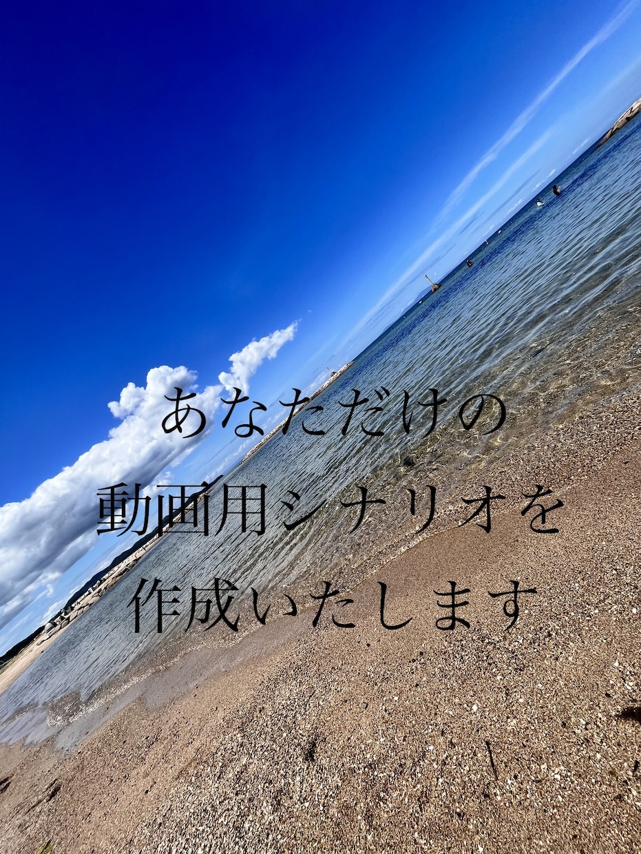 シナリオを作成いたします YouTube等の動画用シナリオを必要とされている方へ イメージ1