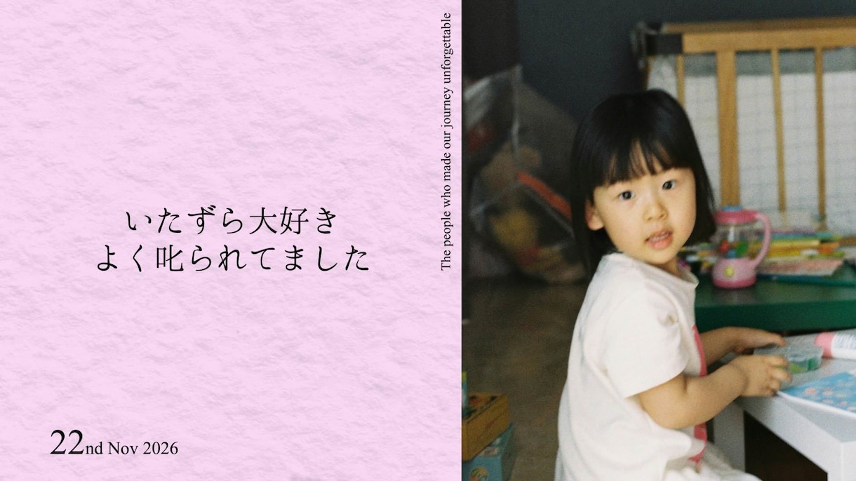 シンプル｜感動の結婚式プロフィールムービー作ります お好きな楽曲で作成！修正無制限！ご要望に柔軟に対応いたします イメージ5