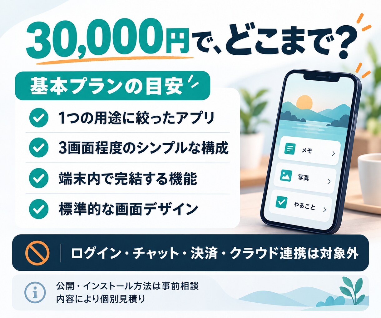 低予算でシンプルなiPhoneアプリを制作します 記録・計算・チェックなど、小さな「欲しい」を形に イメージ3
