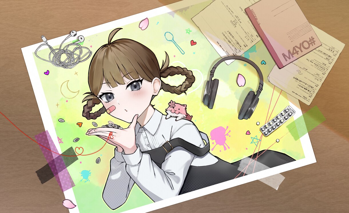 目を惹く！かわいいMV・動画用イラストを描きます 歌ってみた/オリジナルMVのイラストを制作いたします イメージ1