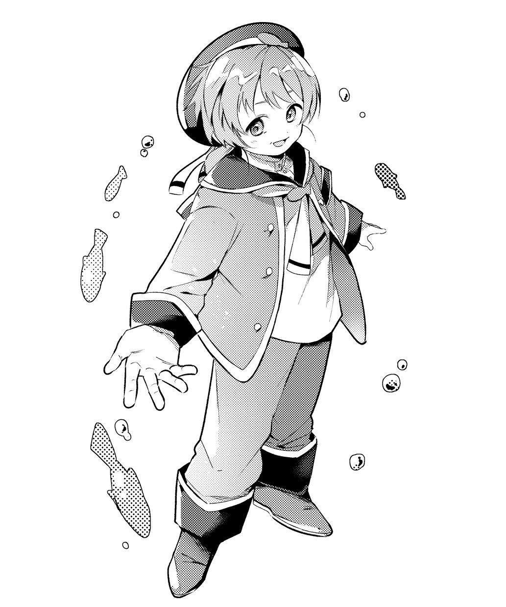 漫画のようなモノクロイラスト制作します 漫画化したような魅力的なモノクロイラストを描きます イメージ4
