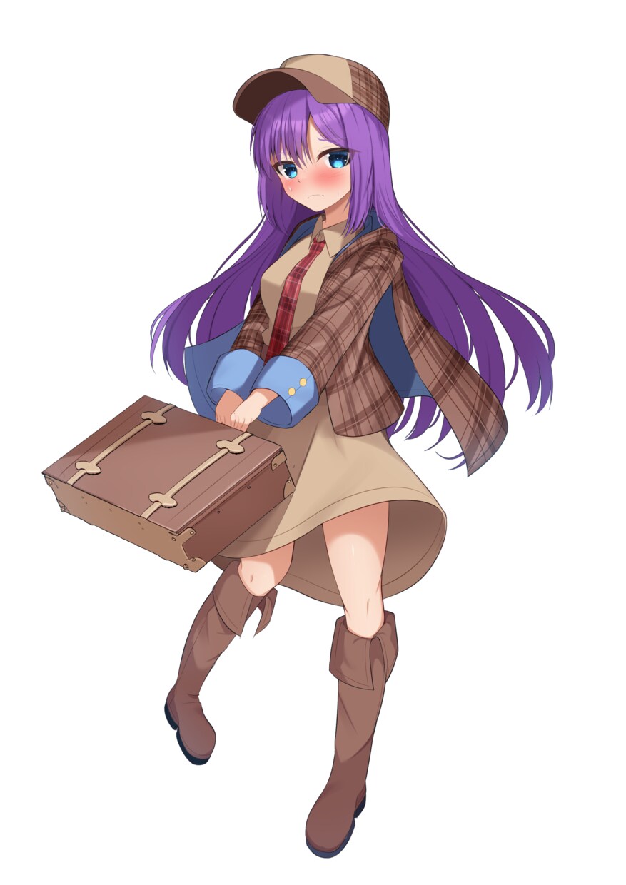 探偵モチーフの女の子の立ち絵販売します TRPG、ゲーム等でお使いください【表情差分全8種】 イメージ8