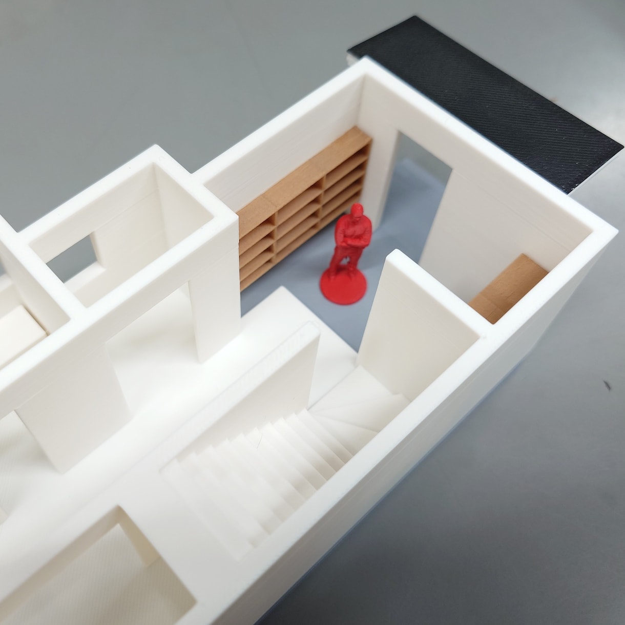 ３Dプリンターでの建築模型を製作いたします 基礎部と躯体部は色分けできます イメージ4