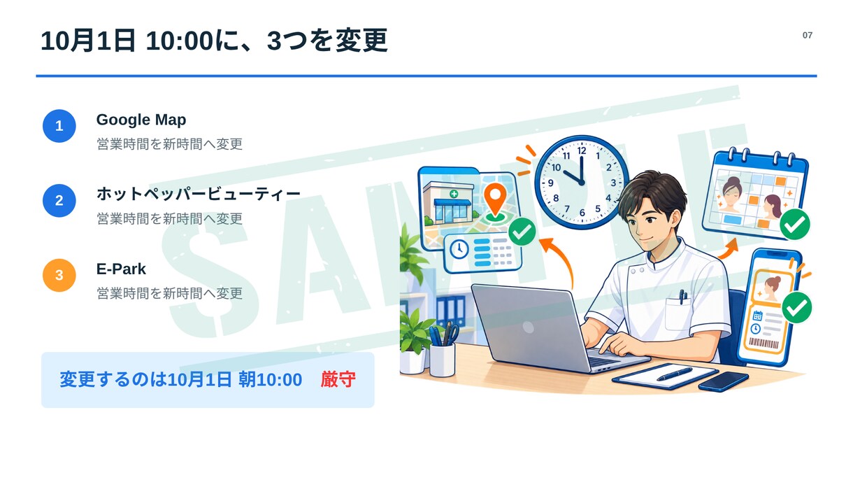 社員理解・運用行動をサポートします 治療院での新しい取り組み・新しい物療機器への社員理解を促進 イメージ7