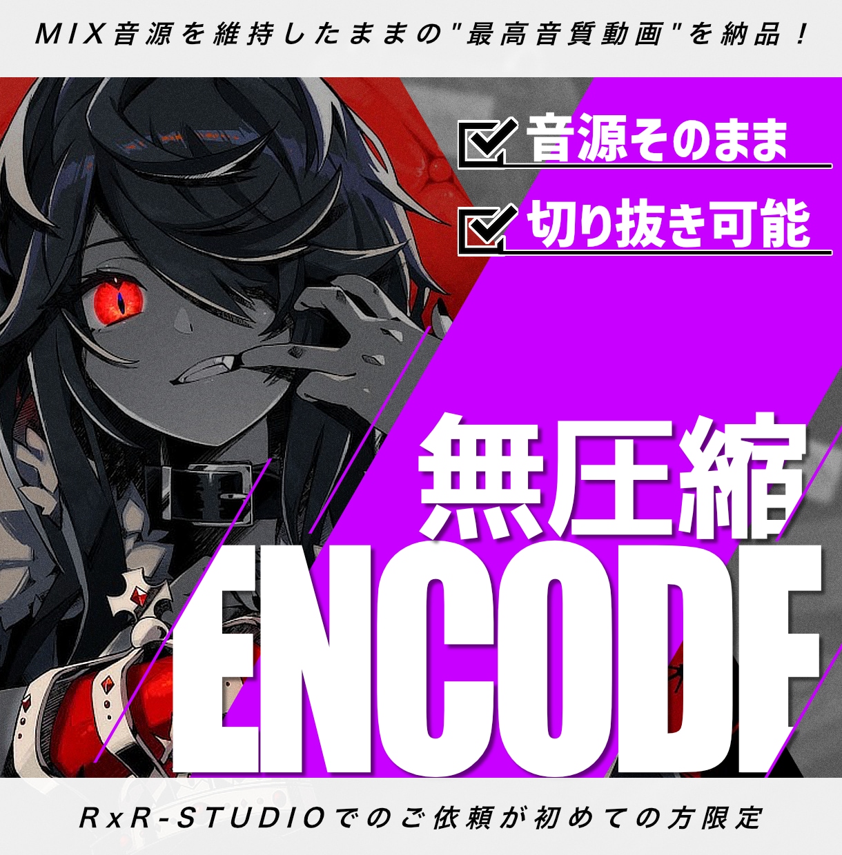 本格エンコード◎歌ってみた等、高品質で対応致します 最終出口にこだわってみませんか/PCM再サンプリング無劣化◎ イメージ1
