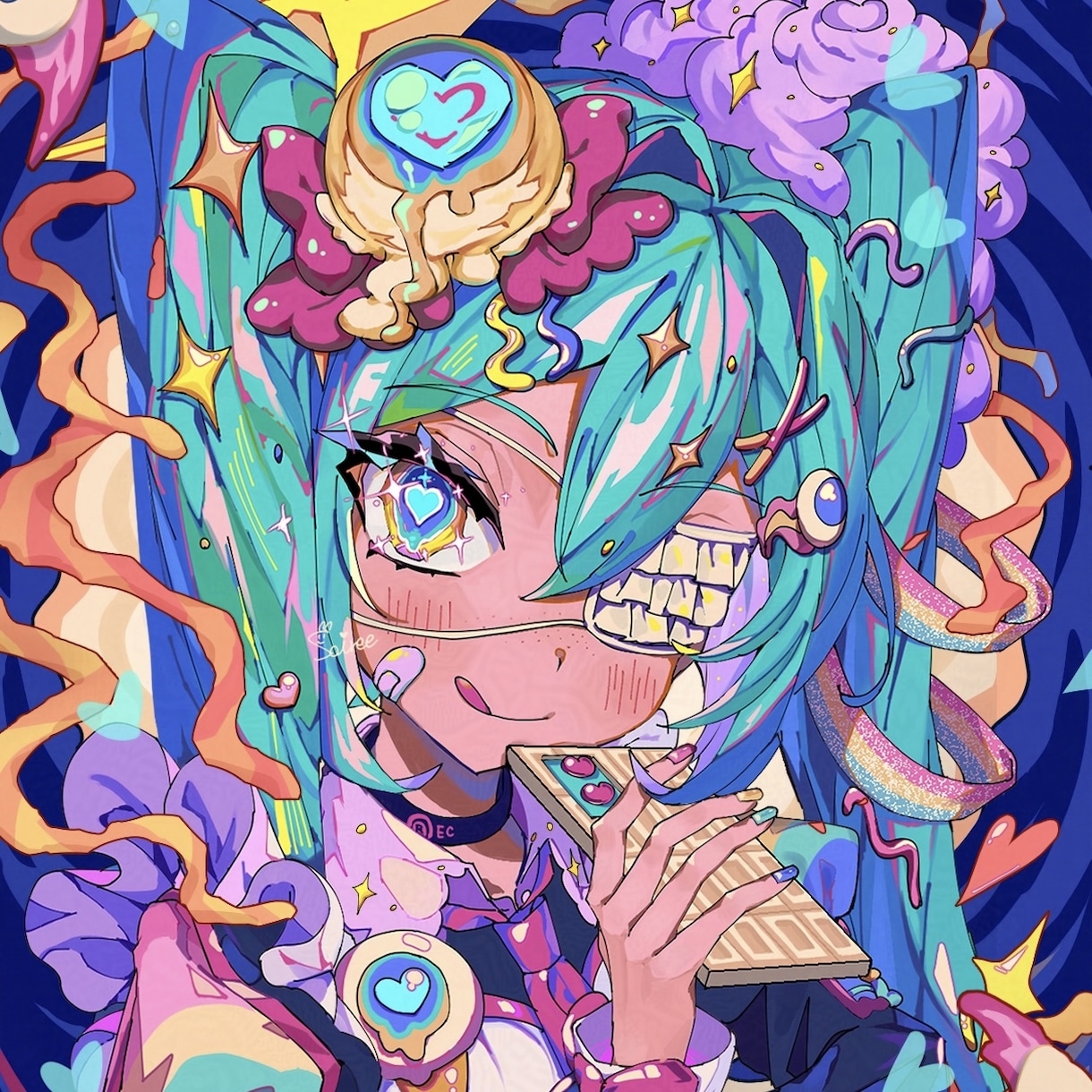 あなたのキャラクターをスイーツアレンジします SDキャラ、等身イラスト共にお好みのスイーツにアレンジします イメージ1