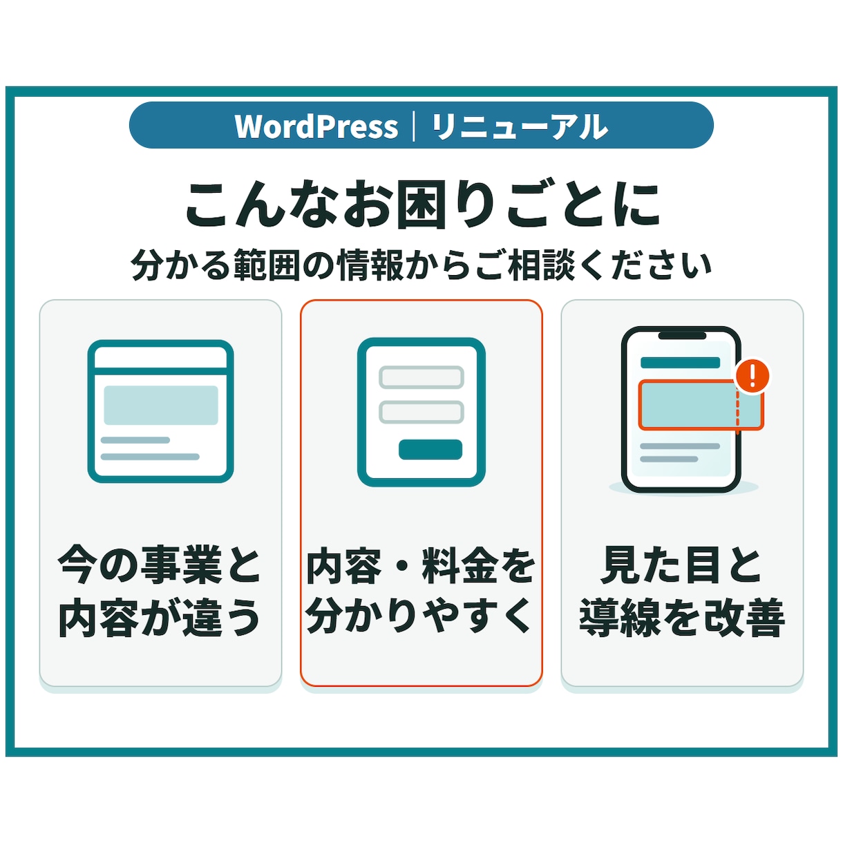 WordPressサイトをリニューアルします 既存テーマで主要2ページを刷新／全体改修は個別見積り イメージ2