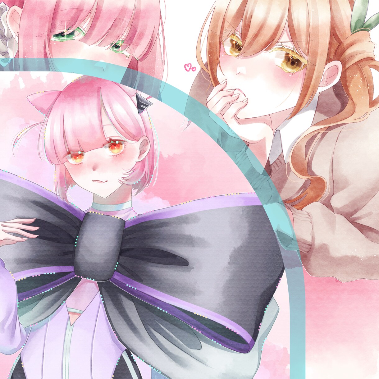 ふんわり柔らかい雰囲気の女性を描きます 【水彩塗り】アナログ風のイラスト イメージ1
