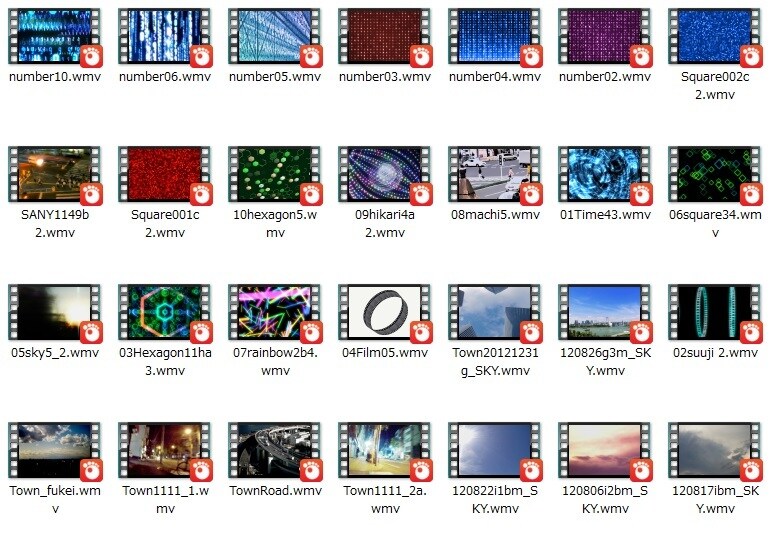 動画素材提供いたします （内容更新）約180個の動画素材をお譲りいたします。 イメージ2