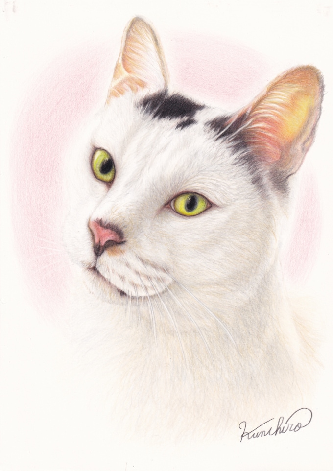 大切なペットの似顔絵をお描きします 世界に一枚の色鉛筆ペット肖像画 イメージ6