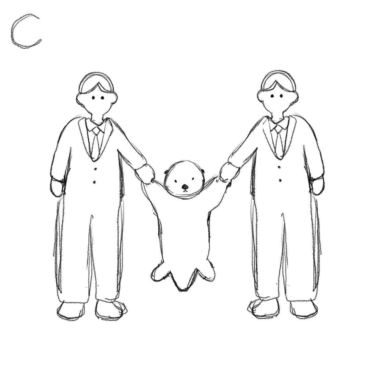 線画のシンプル人物動物アイコン描きます 商用利用可能！最短即日納品可能です イメージ3