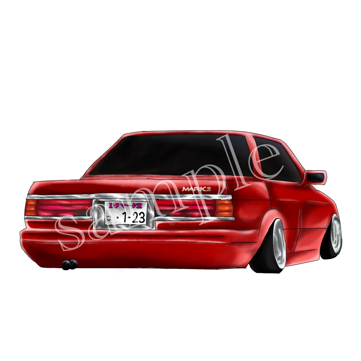 愛車のイラスト描きます 愛車や好きな車イラストにします イメージ3