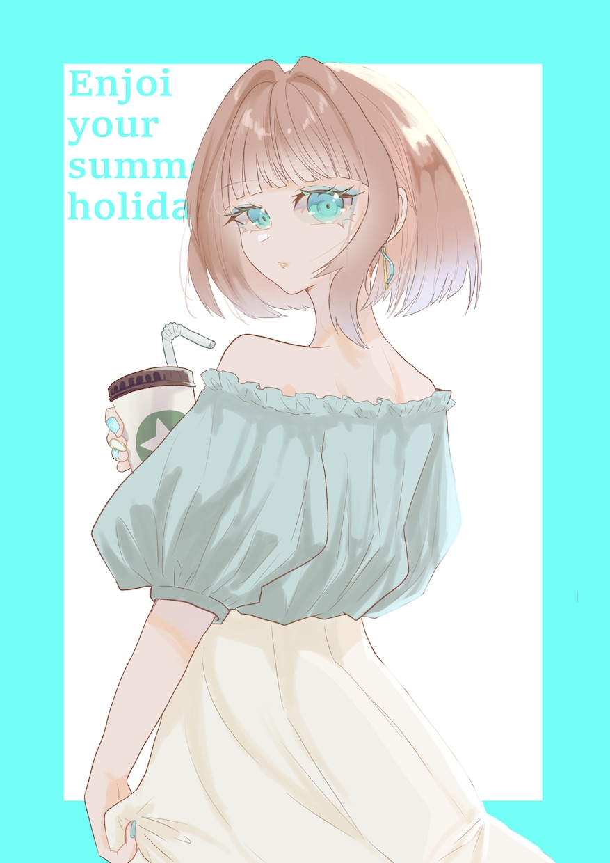 綺麗で可愛い子たちを描きます キラキラした鮮やかな美少女美少年を描きます。 イメージ3