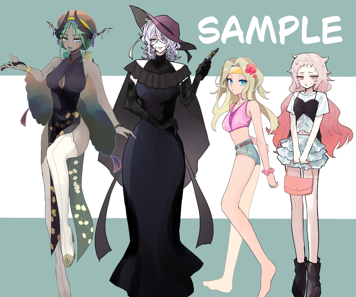 IRIAM、TRPG、ゲーム内立ち絵描きます 残り新規1名様限定2000円でキャラ立ち絵イラスト作成します イメージ4