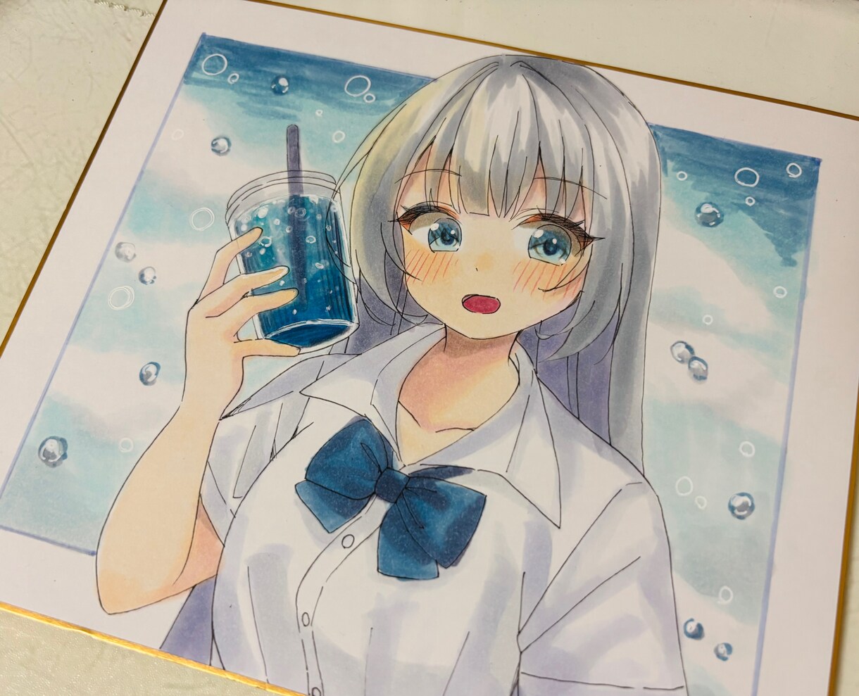 アナログ色紙お描きします オリジナル、版権お好きなものお描きできます！ イメージ3