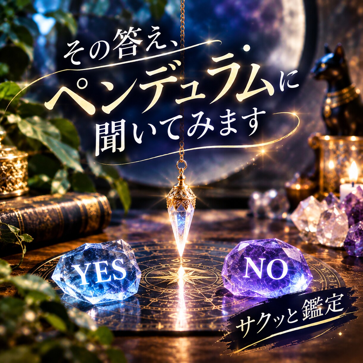 その答え、ペンデュラムに聞いてみます 「どっち？」を、ハッキリさせたいあなたへ イメージ4
