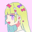 最速当日納品可！女の子の横顔アイコン描きます ドット絵調･カラフル･かわいい イメージ3