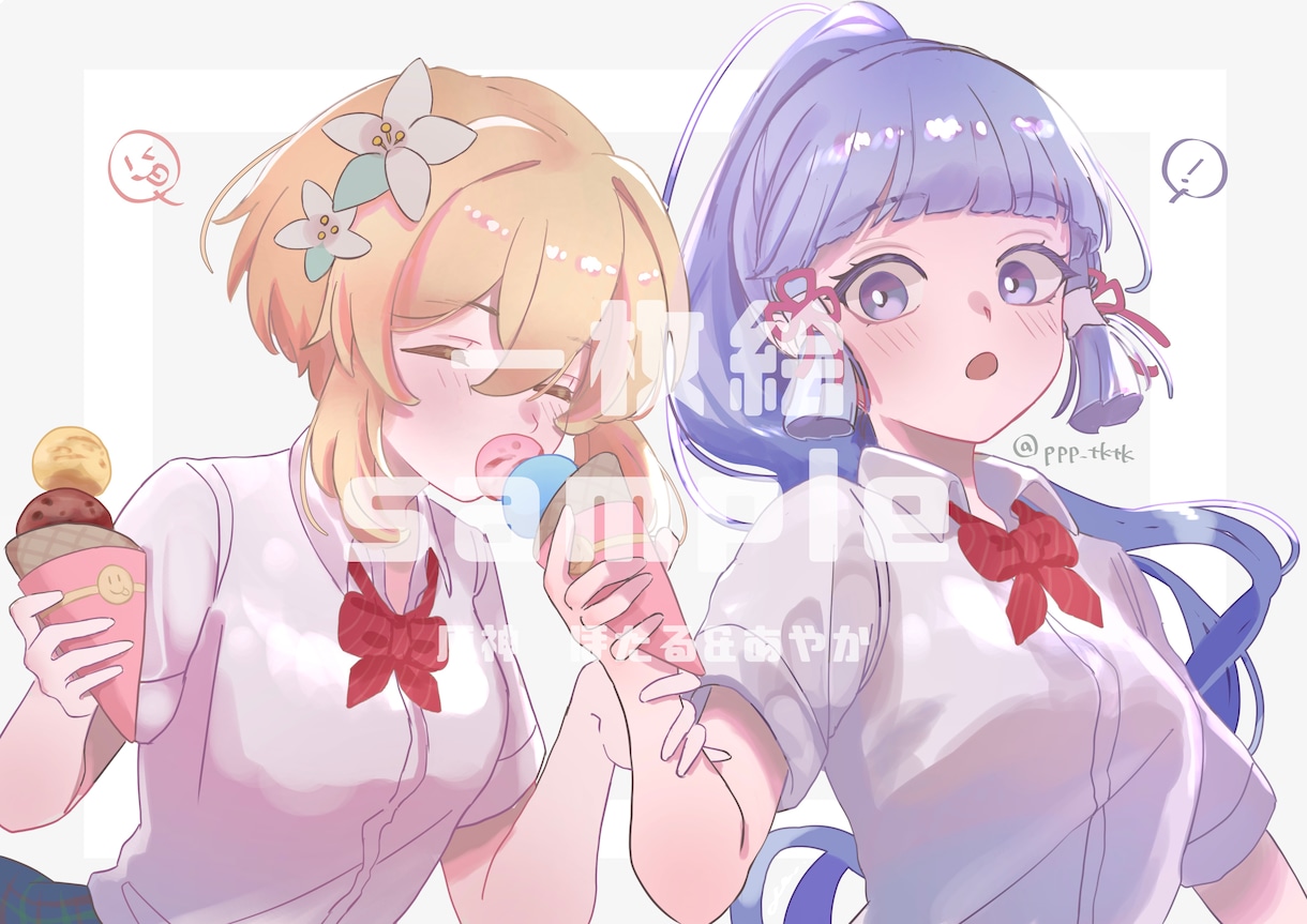 歌い手さん向け！動画用イラスト描きます YouTubeなどの動画投稿サイト用イラスト描きます！ イメージ6