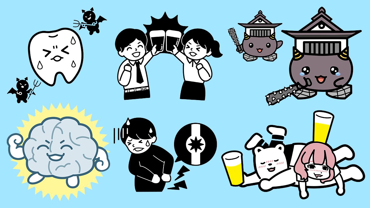 イラストをIllustratorで制作します シンプルでかわいいイラストのベクターデータを作成します イメージ2