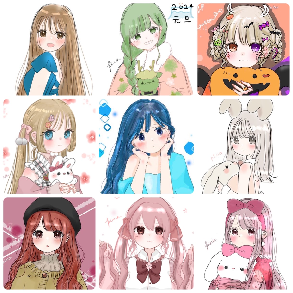アイコンにおすすめ！完成済みイラスト販売します アイコンにおすすめ！早い安い可愛い！既存イラストを販売します イメージ2