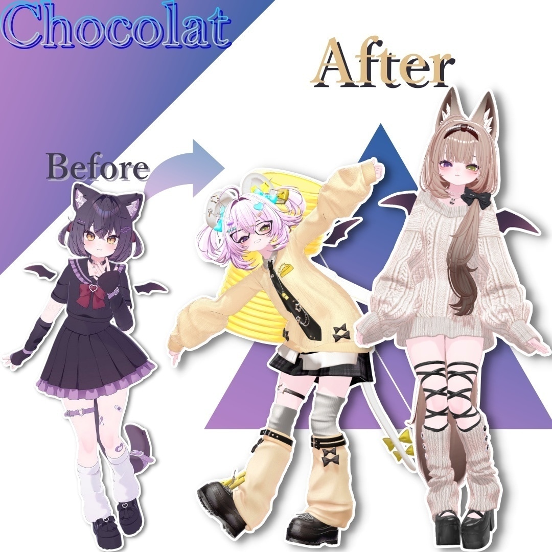 VRchatアバター、心を込めて改変代行いたします 【あなたの声に合ったアバター改変も！】 イメージ6