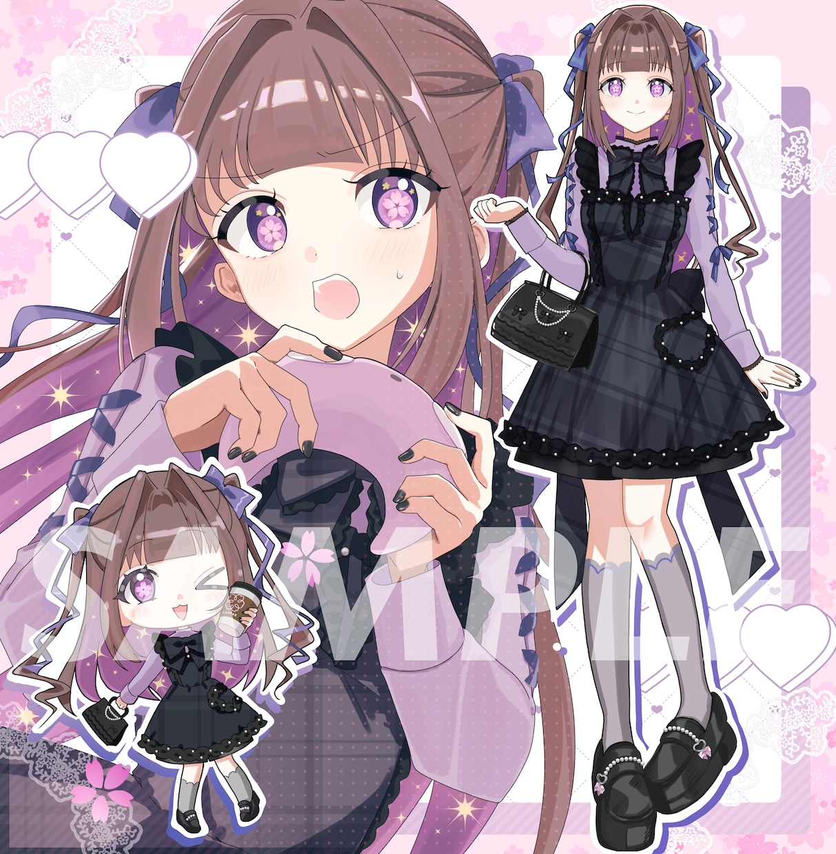 可愛いくて目を引くイラストお描きします ◇キラキラ可愛さ全開のイラスト描きます！ イメージ4