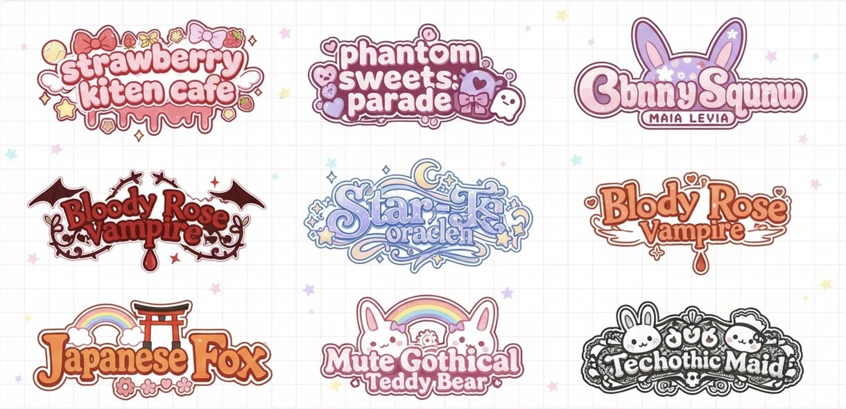 商用可！VTuberネームロゴなどデザインします ご依頼いただければ系統問わず作成させて頂きます！！！ イメージ8