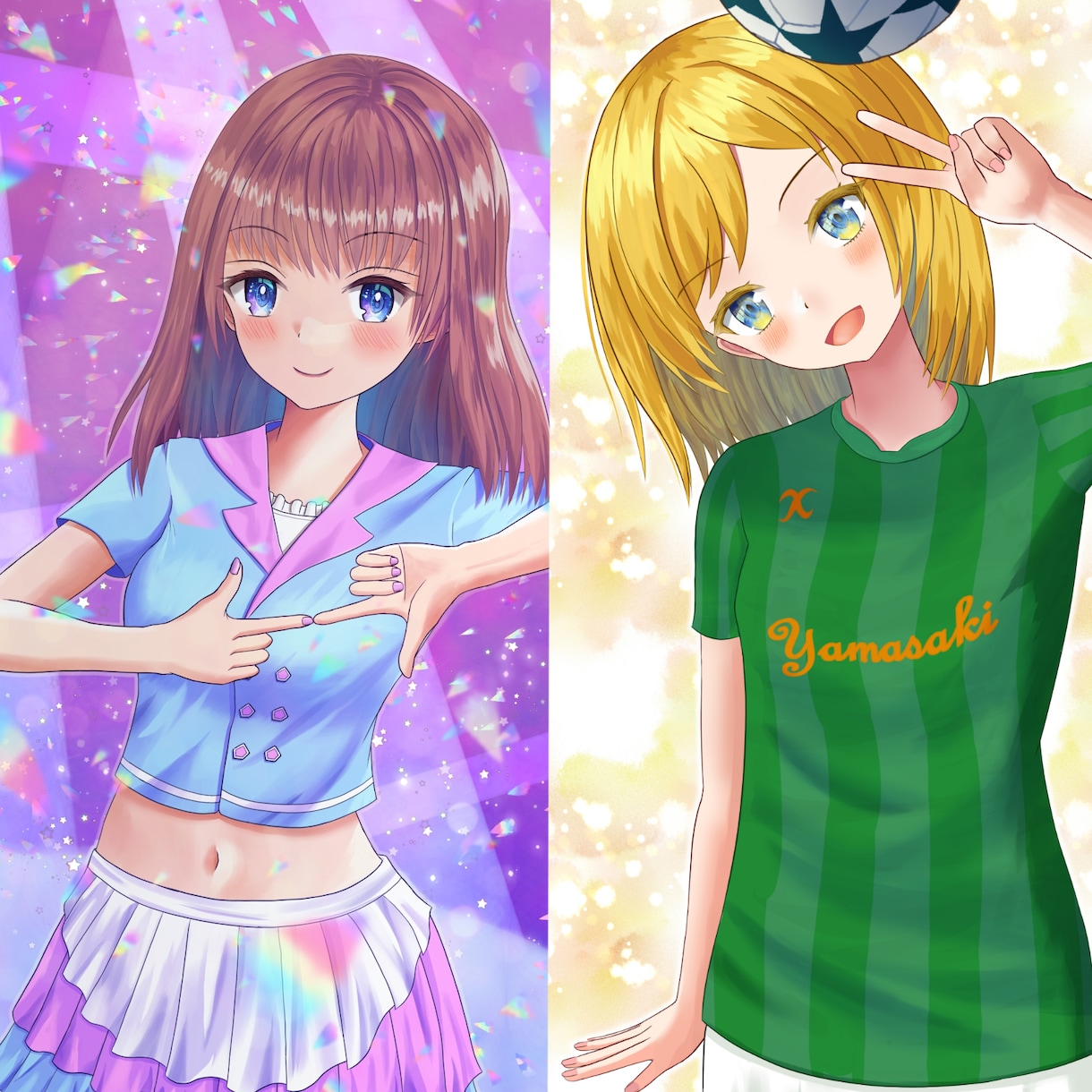 魅力的でおしゃれかわいい全身イラスト作成します 商業連載絵師が修正無制限で女の子中心に描きます イメージ1