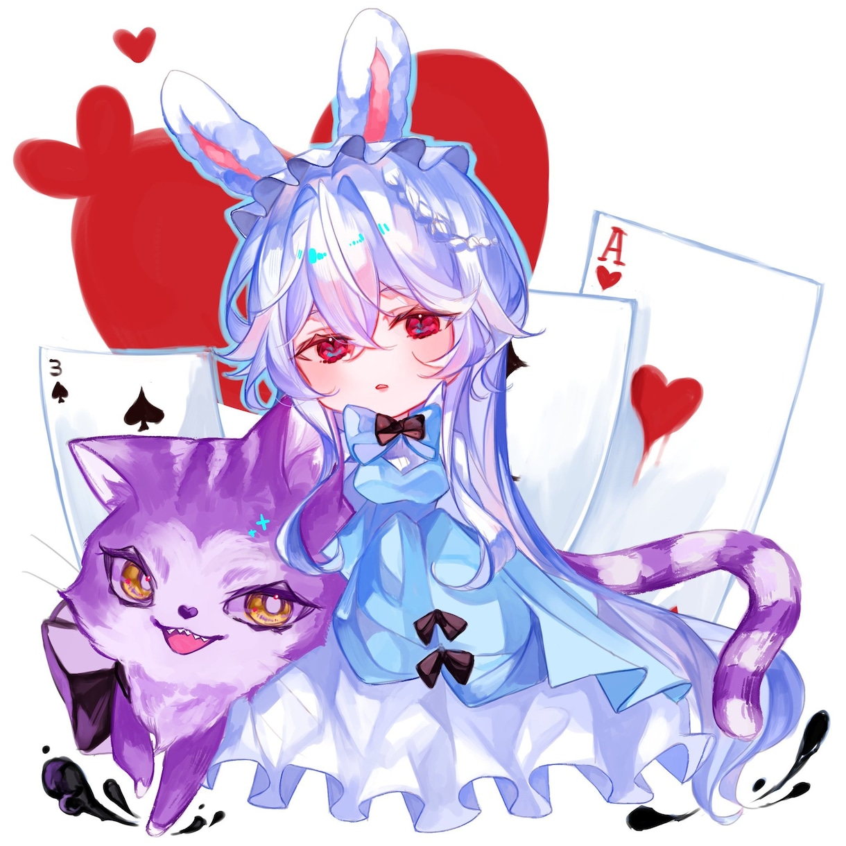 可愛いミニキャライラストお届けいたします 透明感のあるイラストをお描きいたします！お気軽にご相談下さい イメージ4