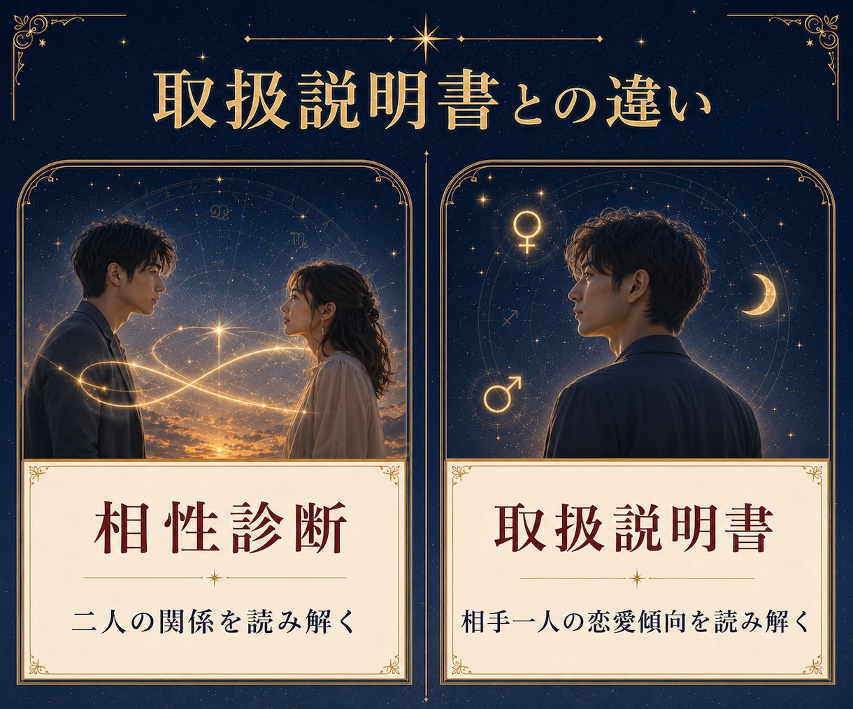 恋愛・結婚の相性をホロスコープで読み解きます 2人の惹かれ合う理由・すれ違う原因・関係改善のヒントを具体化 イメージ8