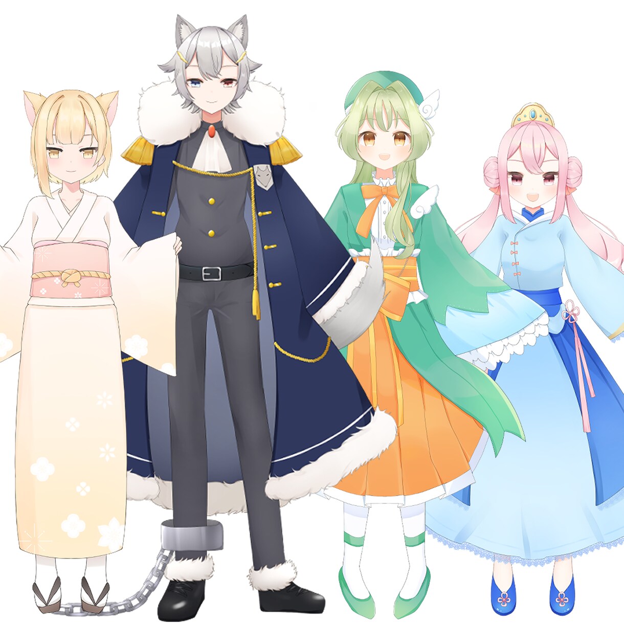 Vtuber キャラデザ＋live2D制作します 納品後も安心サポート透明感のあるキャラクター制作できます イメージ7
